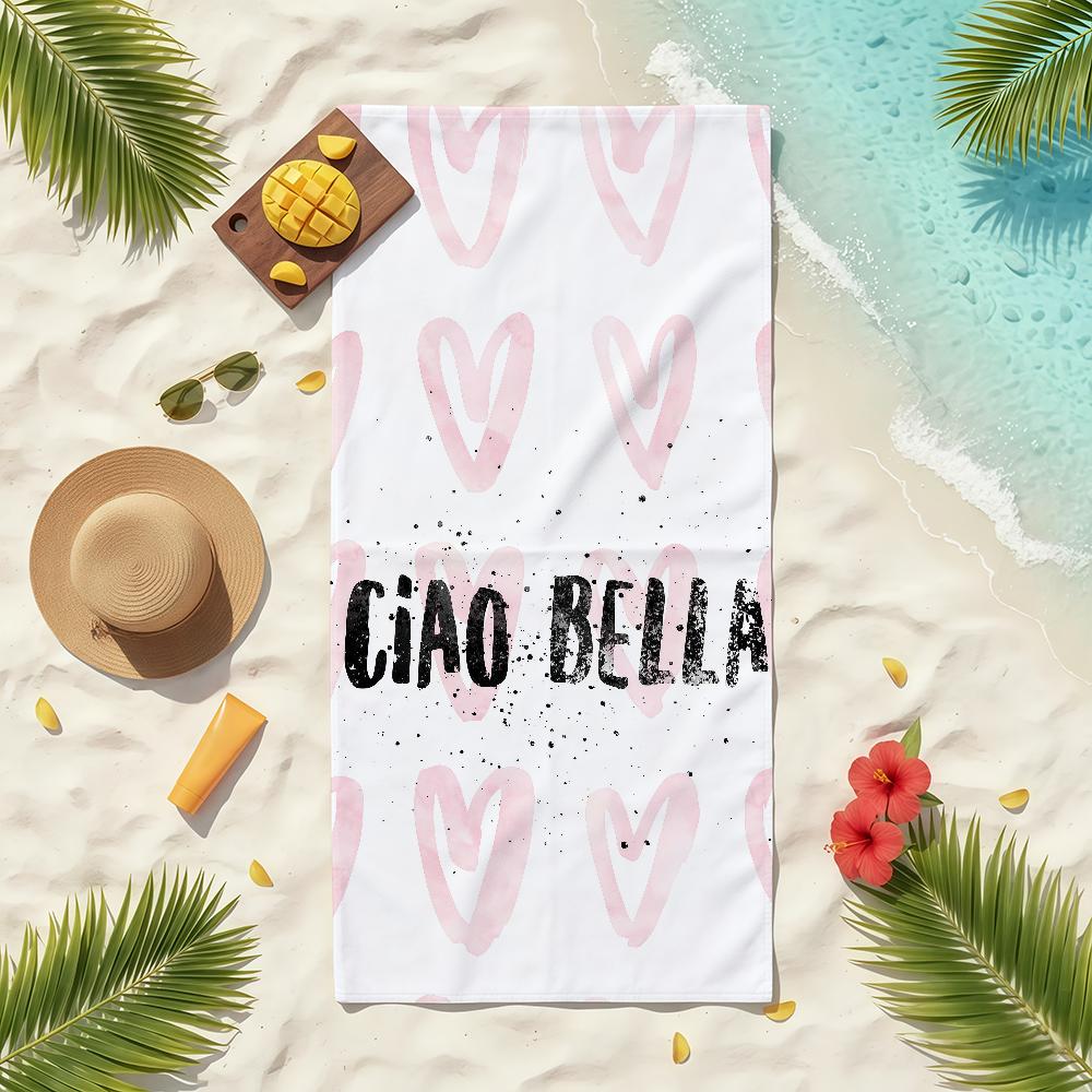C-Ciao Bella Striped Towel Soft Pool Gift For Travel Gym Shower Camping Quick Dry Sports Beach Towels