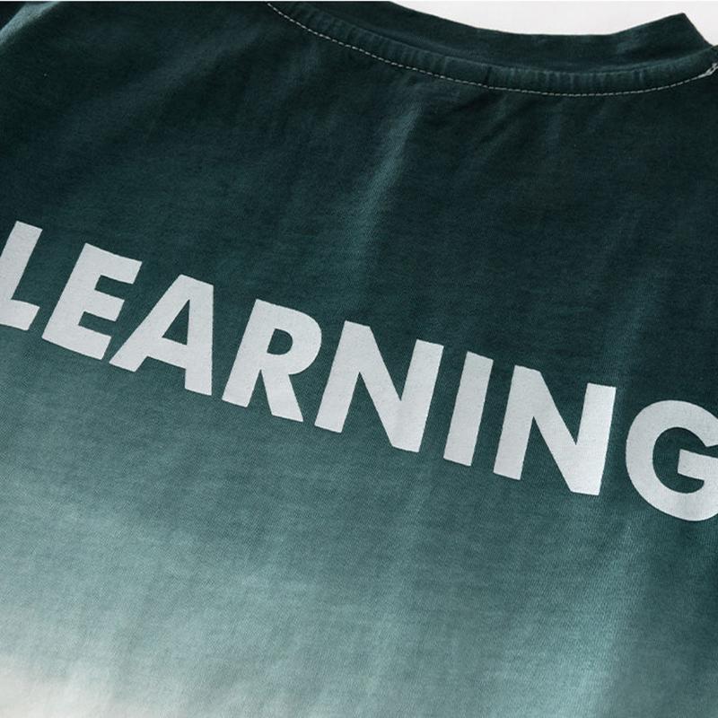 Costum Casual de Vară pentru Adolescenți Băieți Costum de Trening cu Gradient pentru Copii Tricou Pantaloni