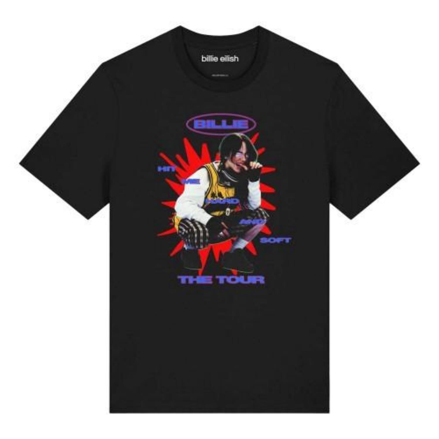 Amplified Unisex Adult Hit Me Hard And Soft Billie Eilish T-Shirt S