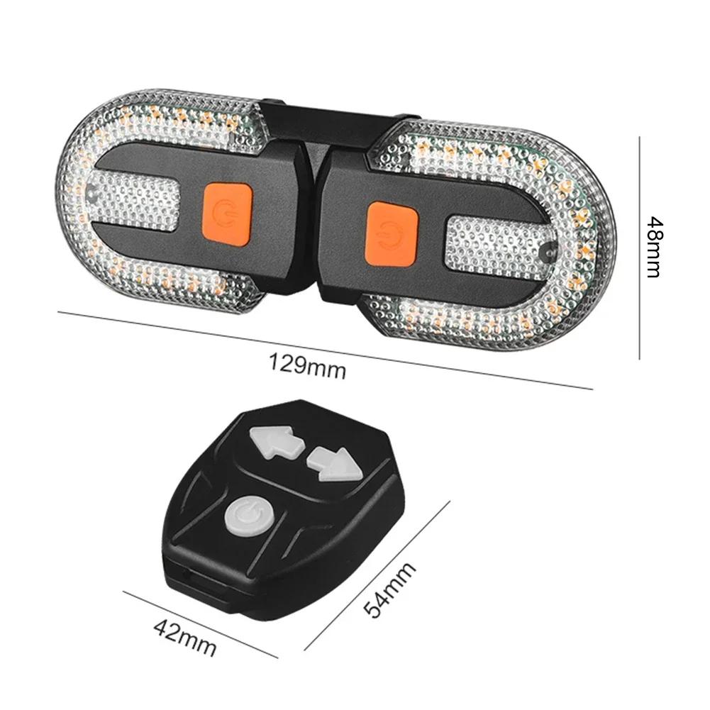 Bike Turn Signal Rear Light LED Bicycle Tail Lamp USB Rechargeable MTB Bicycle Wireless Remote Taillights Cycling Accessories
