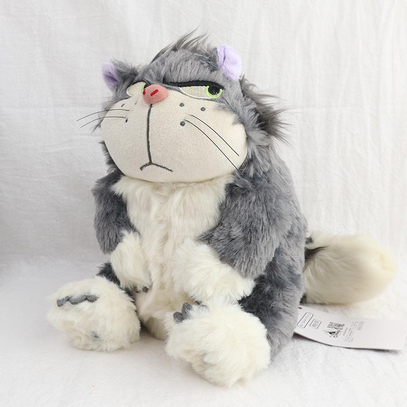 Kawaii Lucifer Cat Stuffed Toys The Aristocats Cinderella Plush Dolls Soft Anime Animals Birthday Gifts For Girls Woman