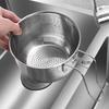 Hanging Sink Strainer Basket Stainless Steel Colander Kitchen Food Waste Strainer Corner Sink Strainer for Efficient Draining Food Residue Filtration