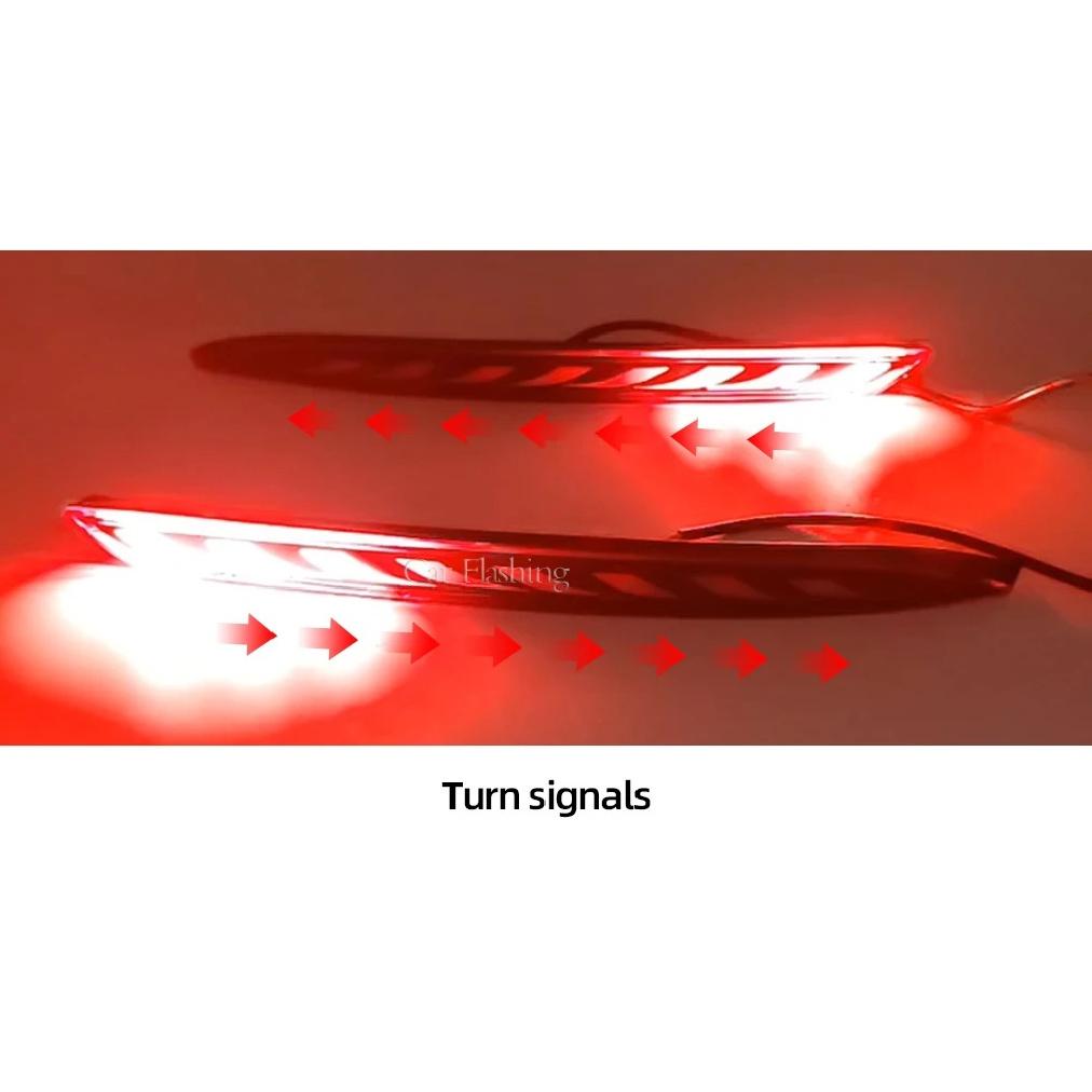 For Geely Coolray Proton X50 2018 2019 2020 2021 LED Rear Bumper Reflector Light Car Turn Signal Tail Light Brake Warning Lamp