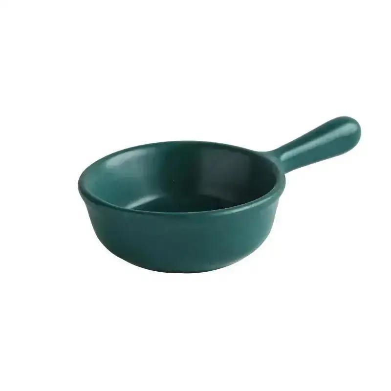 1 Pcs Mini Ceramic Dish Japan Style Bowl Suit Household Eat Dinner Food Tools Use Soy Sauce Vinegar Sushi Dipping Plate