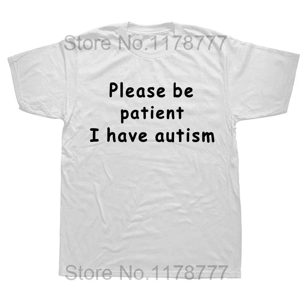 Autism Meme T Shirt Funny Humor Introvert Gift Tshirts For Men Women Summer 100 Cotton Unisex Casual Tee Tops EU Size