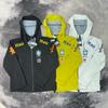 Brasilien lädt Neymar mit den gleichen Fußball-Halbzug-Trainingsanzügen für Herren und Damen, Trenchcoats mit Fleece und dünnen Kapuzenjacken auf