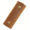 1PC Leather Key Holder Small Home Keys Storage Bag Key Ring Pouch Key Organizer Wallet