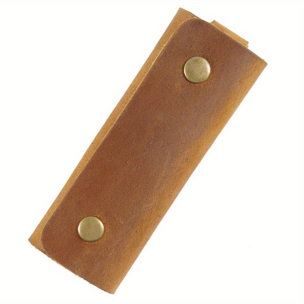 1PC Leather Key Holder Small Home Keys Storage Bag Key Ring Pouch Key Organizer Wallet