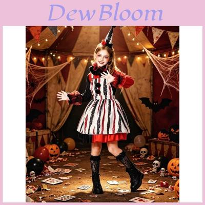 Childrens Clown Costume For Halloween Cosplay With Polyester Fabric For Kids Circus Performance