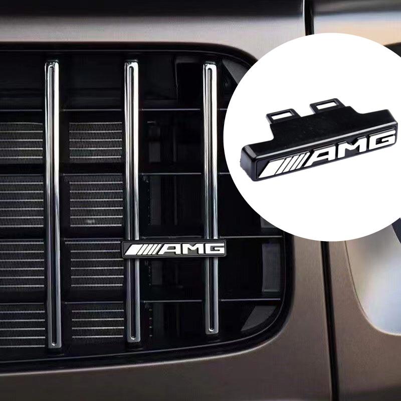 80x35mm Car Front Hood Grille Emblem Badge for Mercedes Benz AMG G Class W463 W464 G63 G65 W204 W205 W210 W211 Accessories VE1