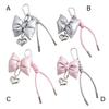 Stylish Heart Bowknot Keychain Pendant Suitable for Women's Handbags Phone Case Purses Adding Style to Your Accessories