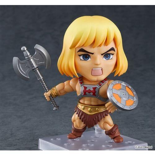 Figurine nendoroid - masters of the universe - he-man - 3 visages - couleur principale: noir