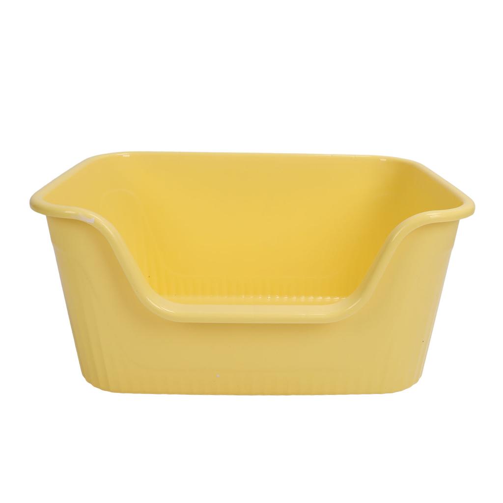 Large Cat Litter Box High Sides Anti Splashing Easy To Clean Simple Look Open Cat Litter Box for