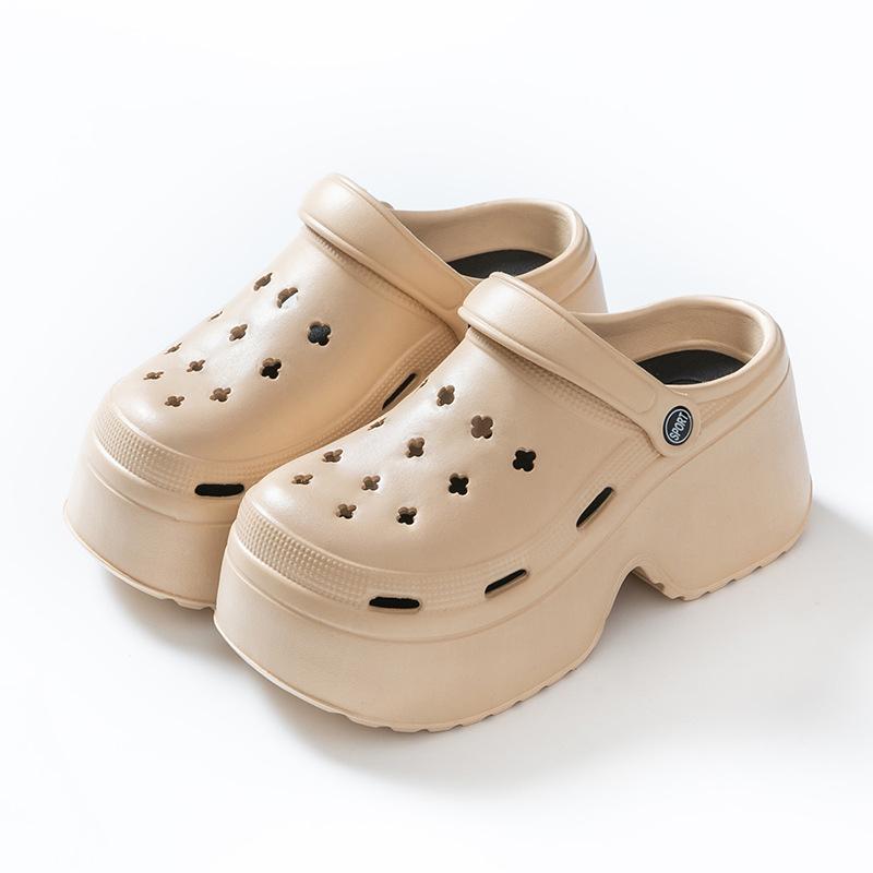 Chunky Platform Clogs Shoes for Women Non Slip Beach Wedges Sandals Woman Summer Fashion Thick Bottom EVA Sandals Slippers