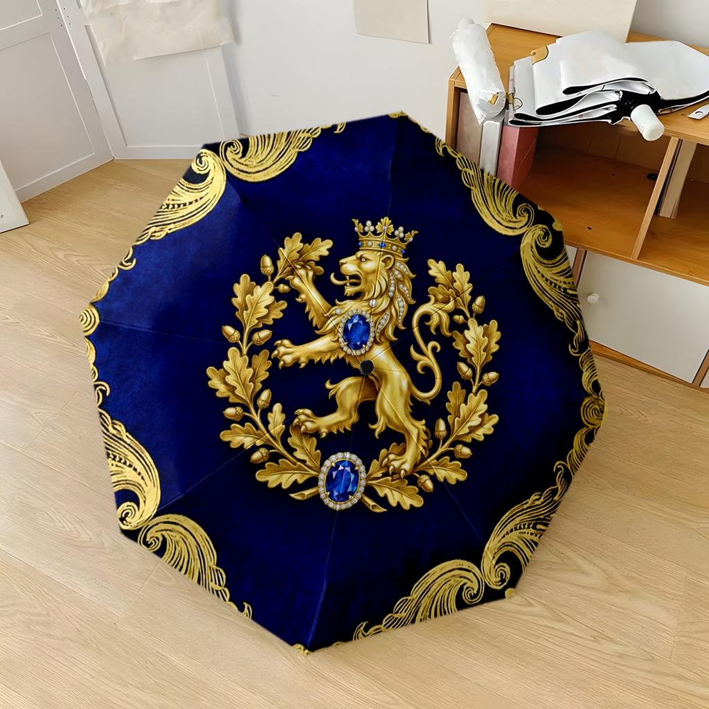 Christmas Ornaments With Holly And Poinsettia Portable Automatic Umbrella With Elegant Collapsible Compact 8 Rib Design Lightweight For Womenmen