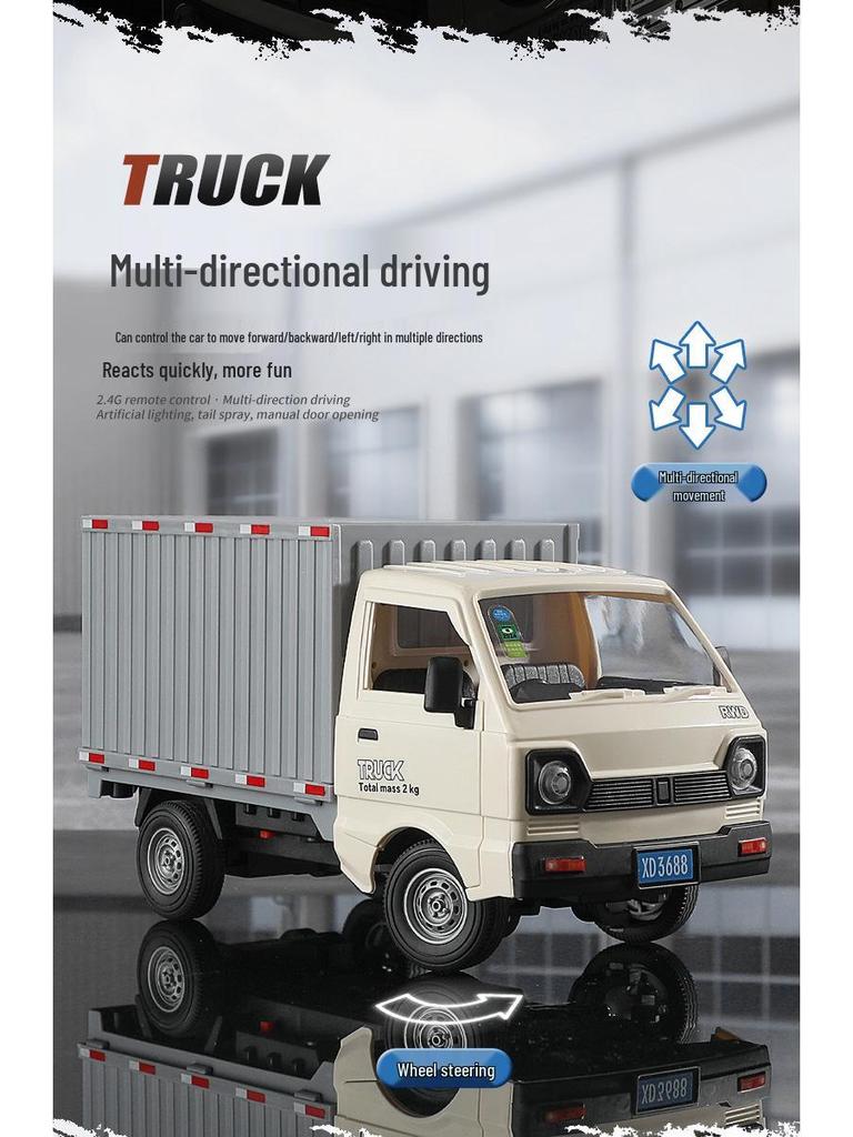 Remote Control Sound & Light Drift Van - Double Door Simulation Toy Car for Kids