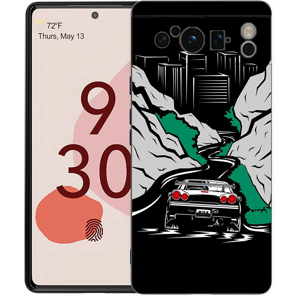 JDM Car Phone Case Cover for Google Pixel 8 7 6 7A 6A Pro 5G Shockproof Silicone Soft 8 Pro 5G Shell Capas Coque Cases Bags TPU Pixel 7a 5g