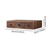 Wood Desktop Organizer Jewelry Holder, Versatile Cosmetic Organizer, Wood Tabletop Cabinet for Toiletries Notepads