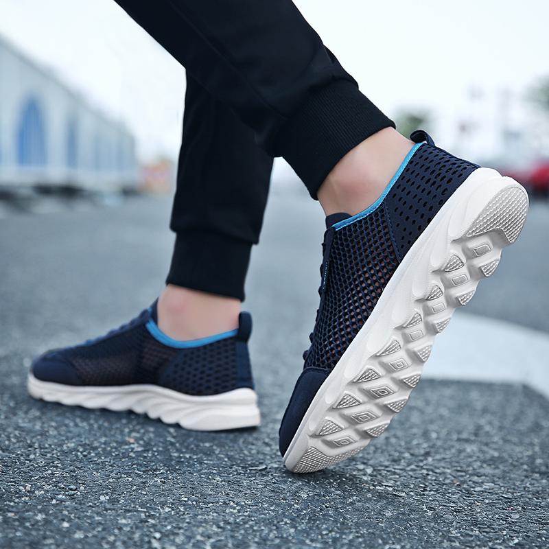 Hot Selling Summer Mesh Breathable Sports Shoes Simple and Versatile Solid Color Casual Shoes Outdoor Odor Proof Running Shoes