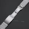 Premium Stainless Steel Watch Strap 20mm 22mm Universal Bracelet Metal Folding Buckle Business Replacement Wristband Accessories