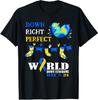 Down Right Perfect World Down Syndrome Awareness Day 2025 T-Shirt