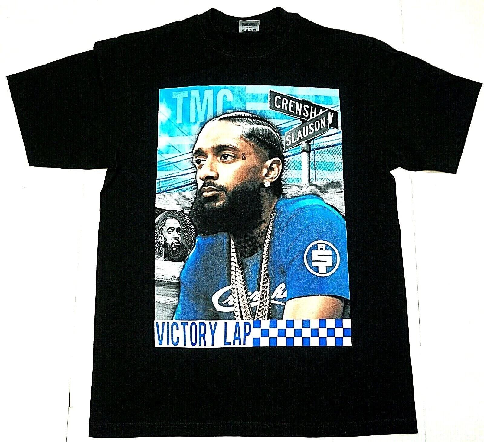 NIPSEY HUSSLE T-shirt Crenshaw Slauson Hip Hop Rap HU$$LE Men s Tee Black New S