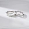 Star River Couple Wedding Ring Set - Small-scale Design Ring for Both Men and Women with Open Fingers On The Index Fingers