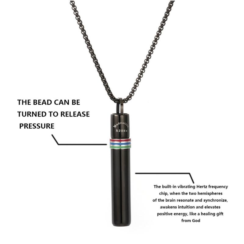Stylish Anxiety Relief Necklaces Delicate Breathing Necklaces Neck Jewelry for Mindfulness and Anxiety Reduction