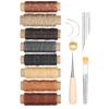37Pcs Leather Sewing Kit Needles Thread Hand Repair Tools DIY HandMade Craft Set