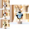 Cute Animal Stuffed Penguin Keychain With Pp Cotton Filling For Bags And Decor