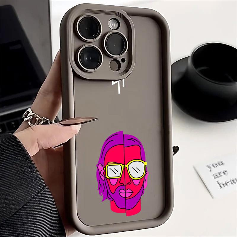 QLF x PNL Pnl Singer Soft TPU Case For iPhone 16 15 11 13 14 12 Pro Max 15 Plus Mini Coque 16Pro Shockproof Silicone Phone Cover
