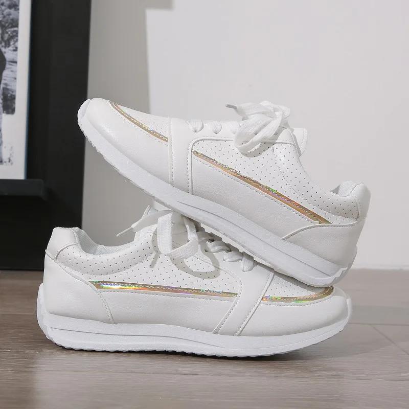 Tenisky Ženy Nové Sportovní Boty Dámské Malé Bílé Boty Móda Pohodlí Tenisky Univerzální Lehká Běžecká obuv