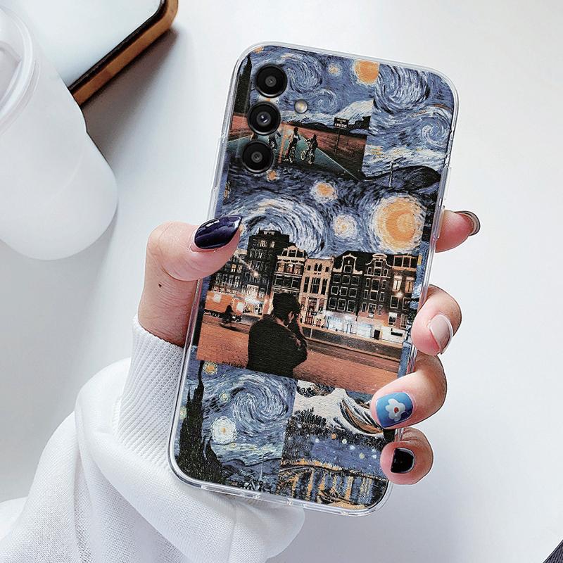 

For Samsung Galaxy S23 S24 FE Plus Ultra S23+ Phone Case Flowers Soft Silicone Back Case Phone Cover Coque Funda TPU Transparent Samsung S23 FE