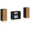 3 Piece Bathroom Cabinet System ARNHEM Black