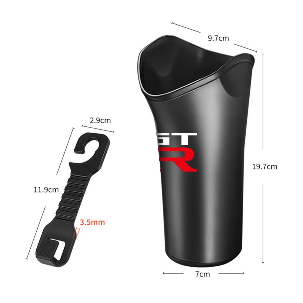 Car Umbrella Storage Bucket Plastic Holder Barrel With Hook Trash Storage Box Tools For Nissan Nismo Tiida Teana Qashqai Almera