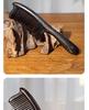 Heart-Shaped Cloisonné Copper and Zitan Wood Comb with Mortise and Tenon Jointing – Handmade for Smooth Hair