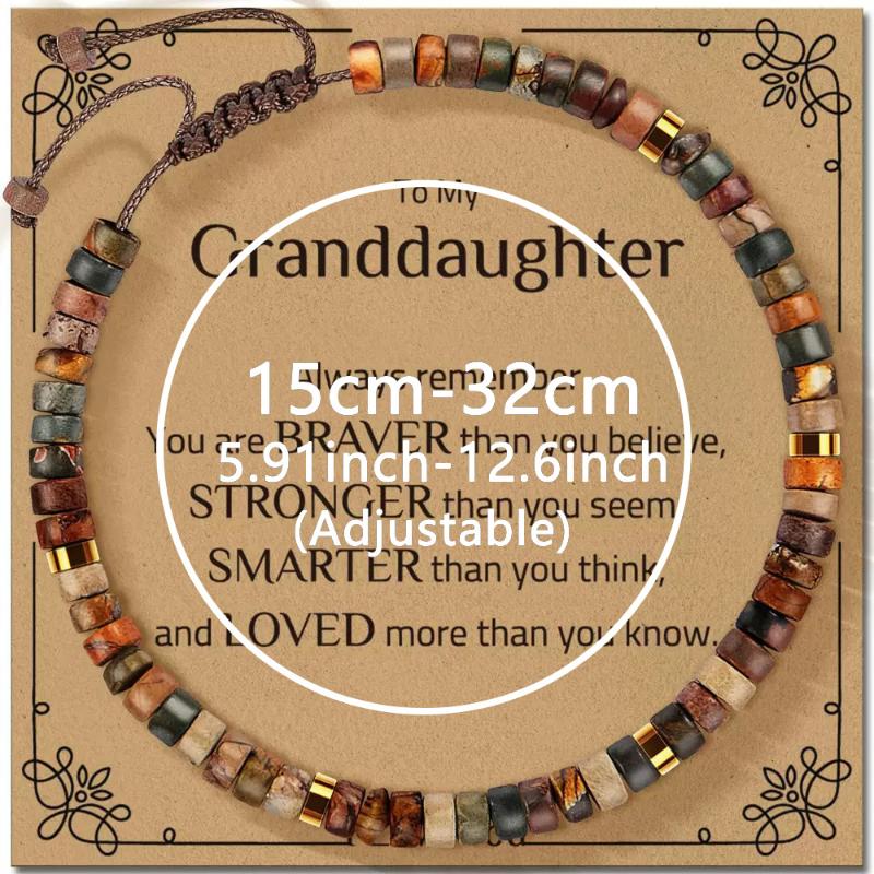 7 Chakra Bracelet Natural Stone Beaded Woven Jewelry For Women With 7 Chakra Colors Red Orange Yellow Green Indigo Violet