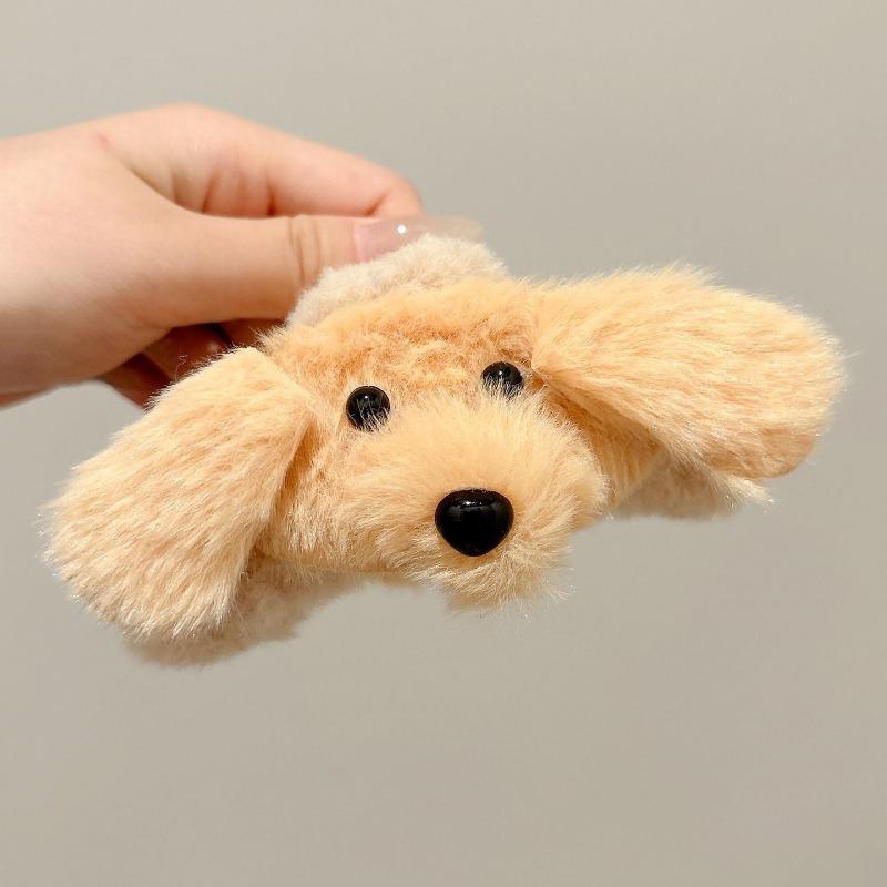 Fashion Elegant Plush Grab Clip Women's Large Hair High-end Sense Clip Hairpin Autumn and Winter Back Head Shark Clip Hairpin Headwear