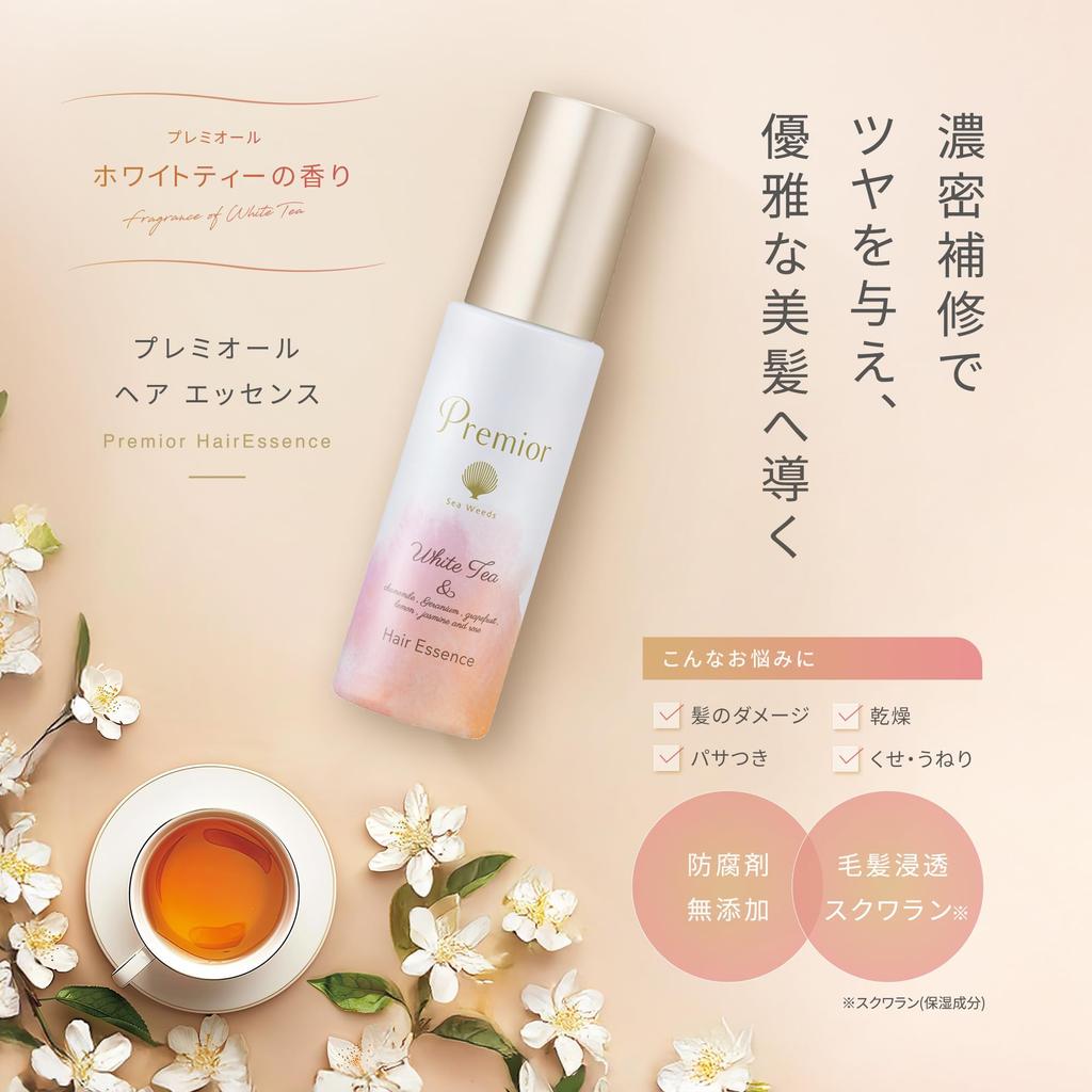 La Sana Premium White Tea Scent Hair Essence, 65ml (Bottled), Hair Oil, Repairs Damage