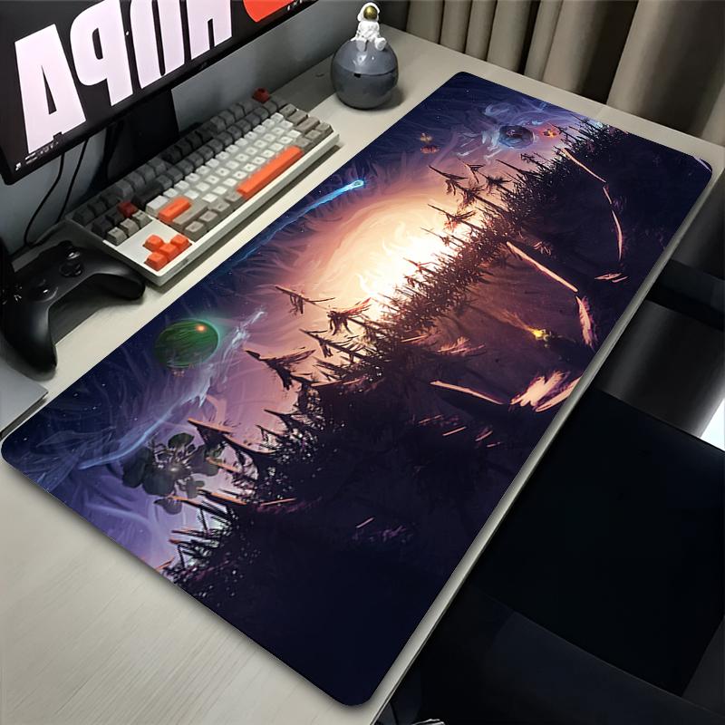 

Mouse Pad XXL Anime Gamer Outer Wilds Mousepad Laptop Universe Space Solar System HD Desk Mat PC Gaming Accessories Keyboard Pad 300x600x2mm