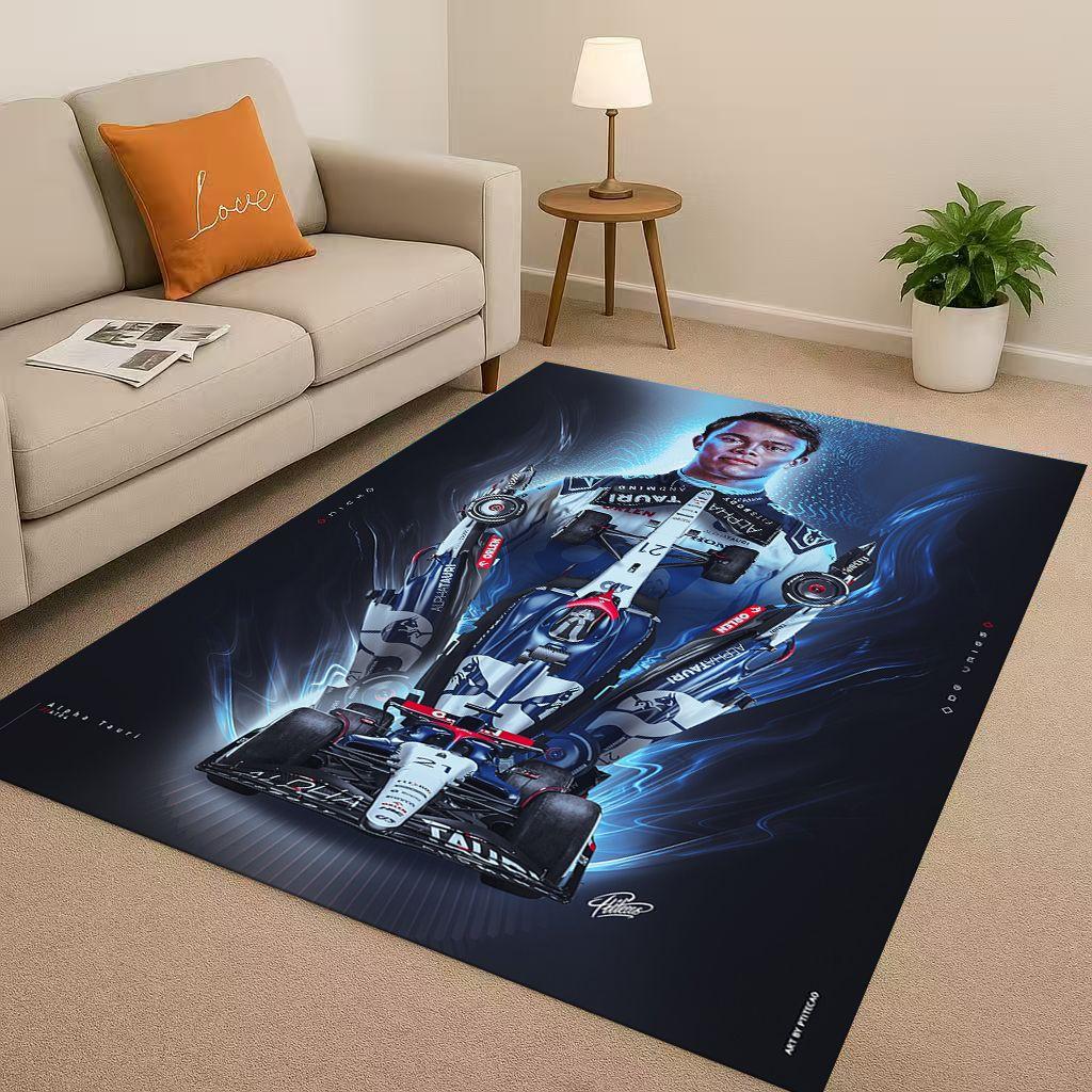 27 Style Racing Car Racer Driver Star Living Room Non-Slip Area Rug Carpet for Bedroom Playroom Sofa,Home Decor Doormat Kids