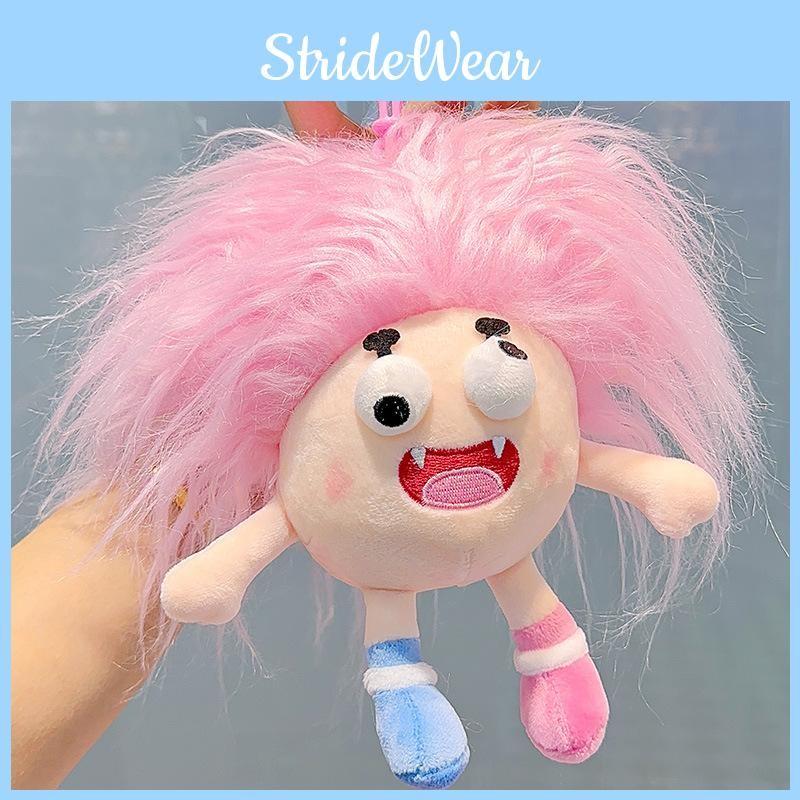 Lovable Keychain Plush Toy Creative Cartoon Gift For Kids With Designs Colorful