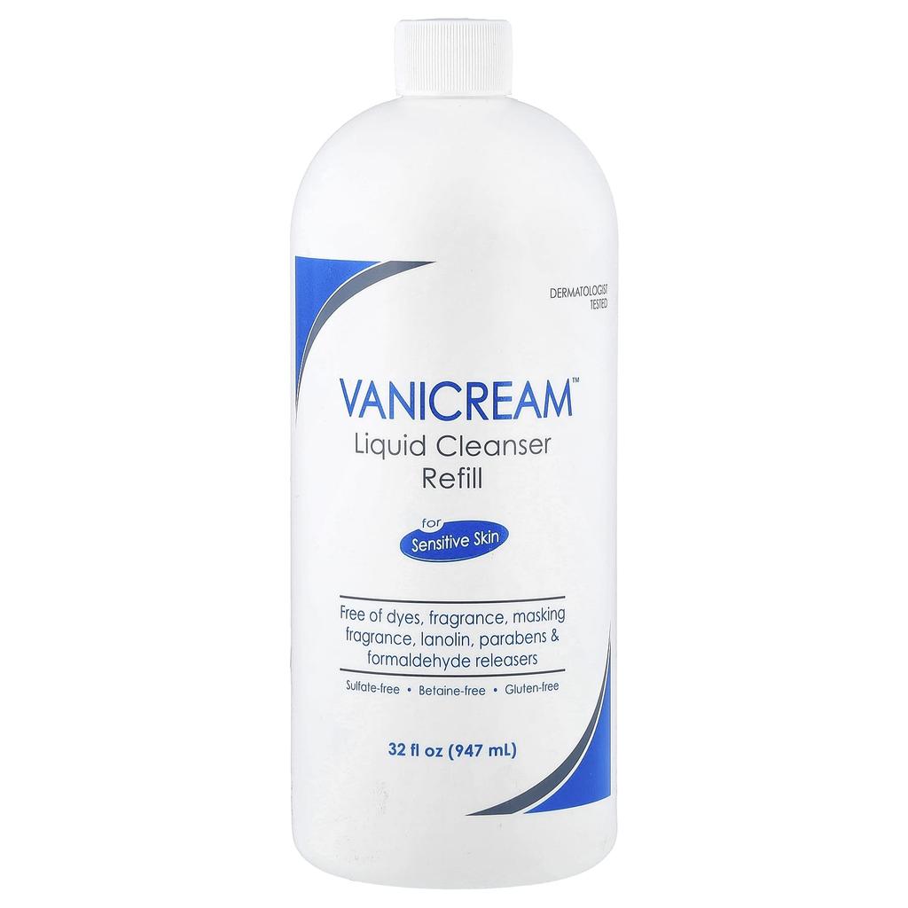 Vanicream Liquid Cleanser Refill, Sensitive Skin, Fragrance-Free, 947 Ml (32 Fl Oz)