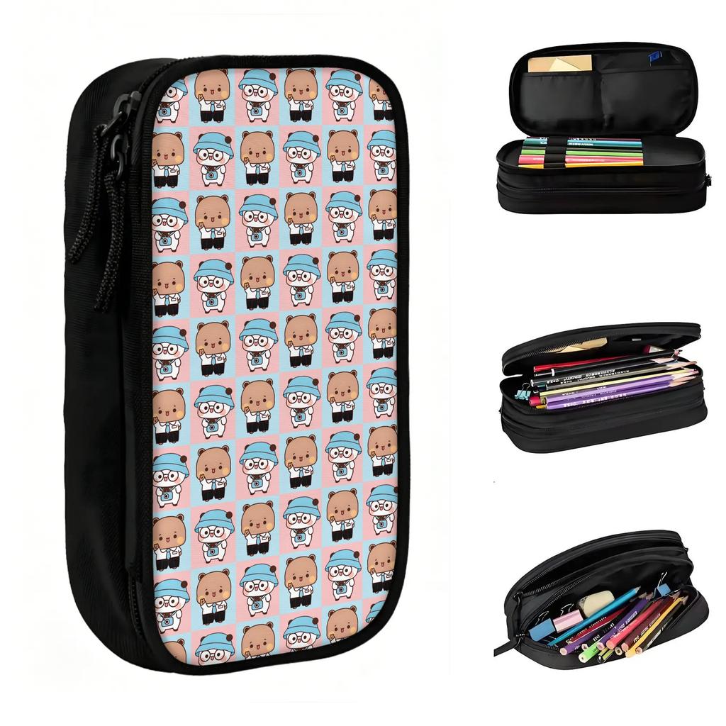 Custom Kawaii Bubu Dudu Mangas Pencil Cases for Girl Boy Large Capacity Animes Pencil Bag School Supplies