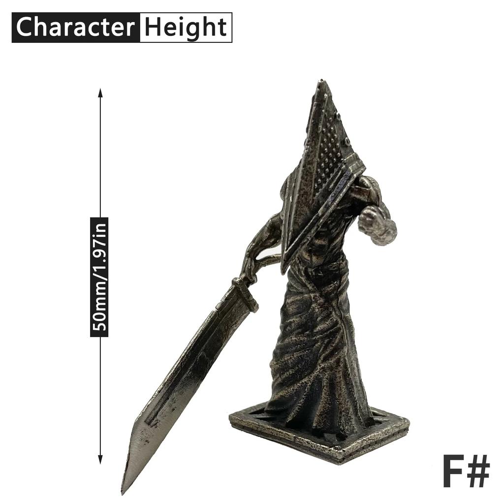 1pcs White Bronze Demon Soldiers Soldier Shogunate Samurai Model Figure Tabletop Game Ornament