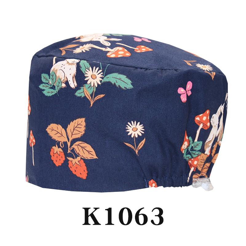 Fashionable Digital Printed Medical Hats for Women Men Breathable Soft Nursing Caps TOOTH Pet Clinic Surgical Scrubs Hat
