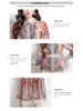 Elegant Classical Court Style Spring 2025 Printed Cinched-Waist Long Dress