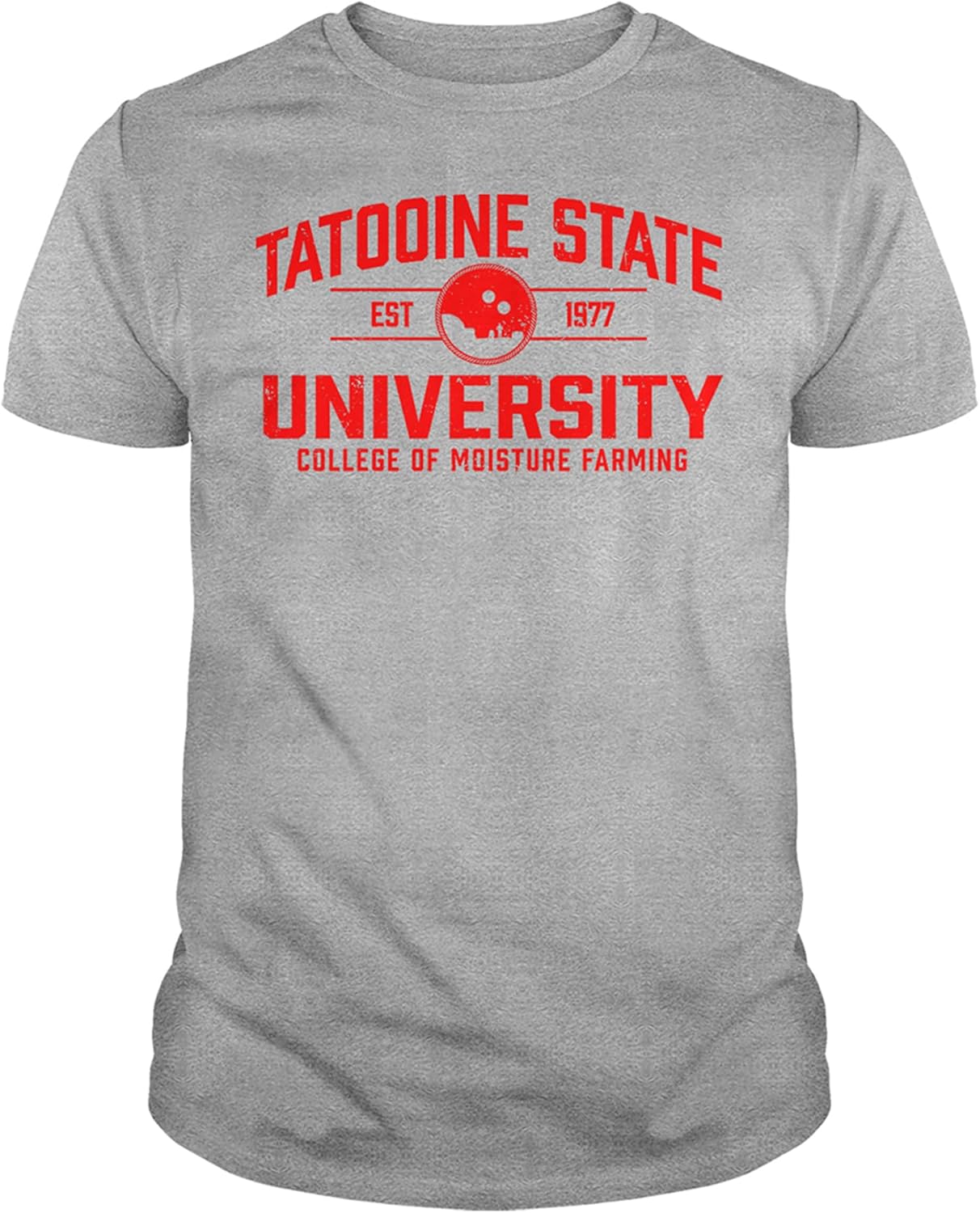 

Tatooine State University T Shirt - Slim Fit Cotton Unisex Casual Shirt for Mens & Womens - Short Sleeve Soft Fitted Tees S разноцветный