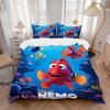 Nemo Adventure Print 3Pcs Bedding Setduvet Cover With 2 Bedropillowcase Home Birthday Gift