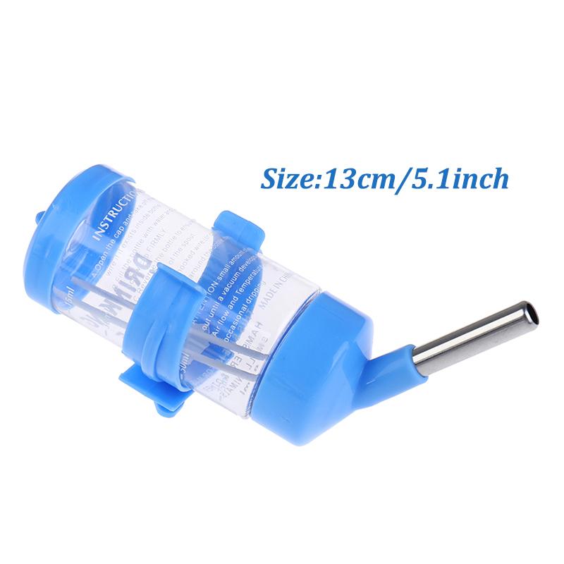 Plast hamster drikkevann flaske dispenser mater hengende fontene